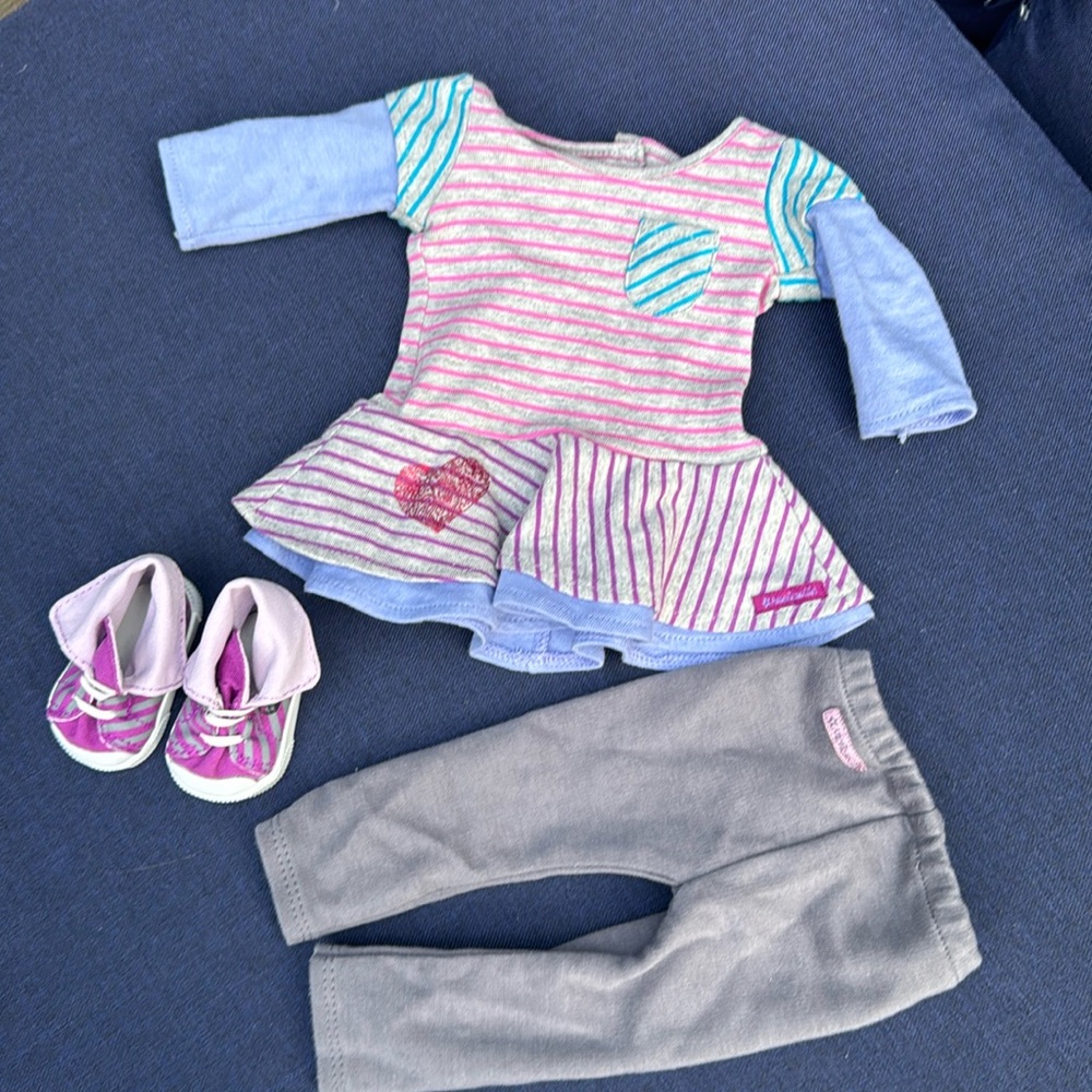 American Girl Doll Clothes & Sneakers & Backpack